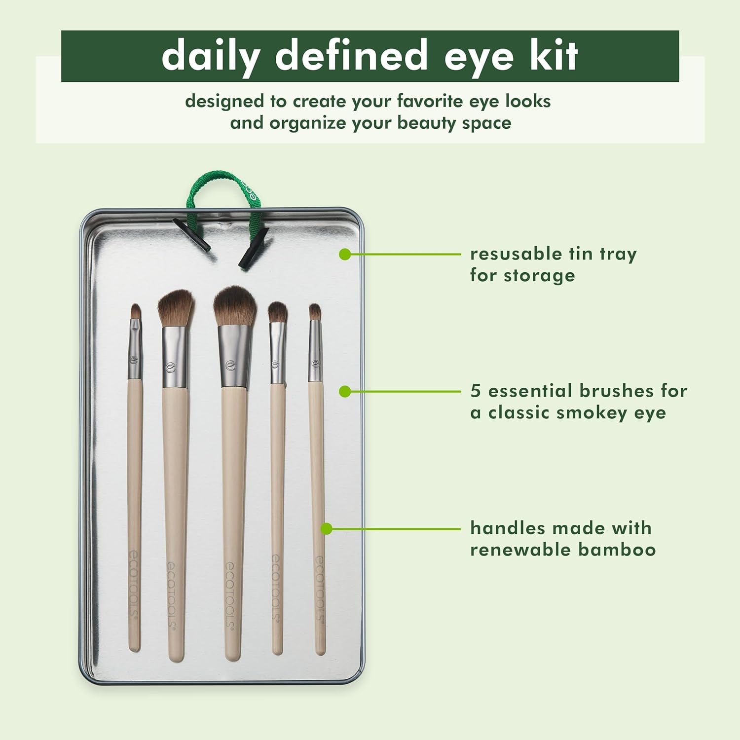 Eco-Friendly Daily Defined Brush Kit Vegan and Cruelty Free